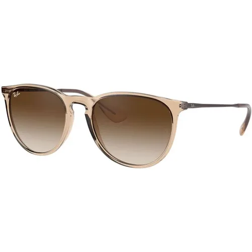 Braune Transparente Erika 4171 Sonnenbrille , Damen, Größe: 54 MM - Ray-Ban - Modalova