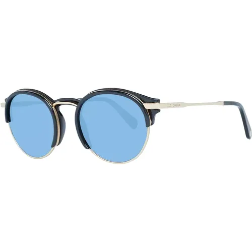 Runde Sonnenbrille für Männer - Omega - Modalova