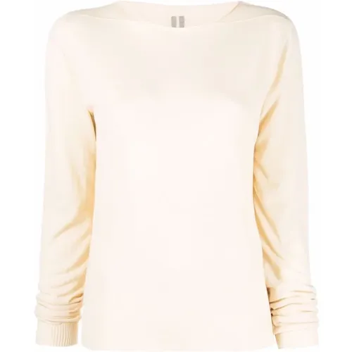 Casual Round Neck Sweater , female, Sizes: M, L - Rick Owens - Modalova