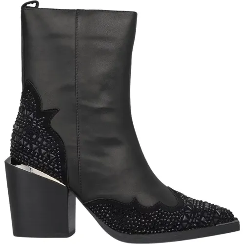 Stiefeletten mit Strass - Alma en Pena - Modalova