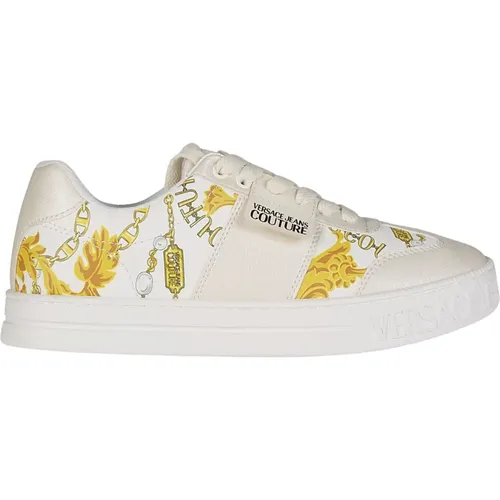 Printed Sneakers for Stylish Looks , female, Sizes: 3 UK - Versace Jeans Couture - Modalova