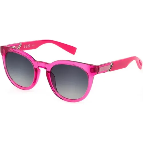 Verlaufsglas Multicolor Sonnenbrille Frauen Rosa - Furla - Modalova