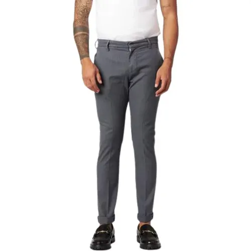 Trousers with microfanthesia , male, Sizes: W38 - Dondup - Modalova