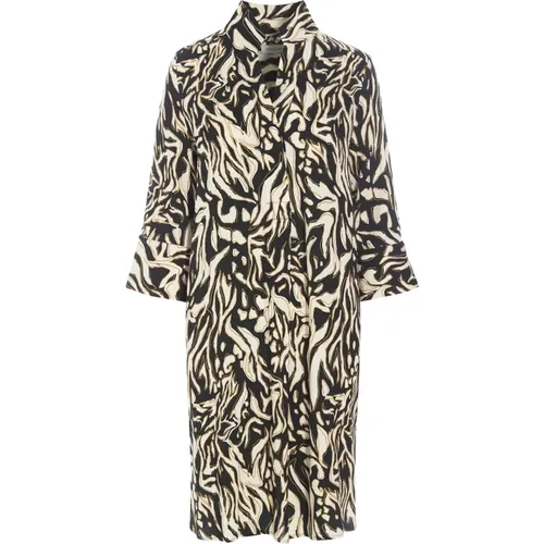 Monochromatisches Kimono-inspiriertes Hemdkleid , Damen, Größe: L - Dea Kudibal - Modalova