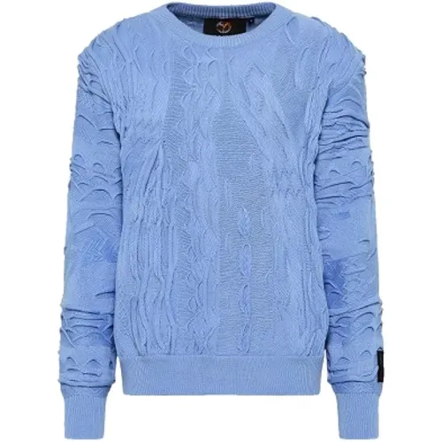 Senior Blauer Sweatshirt, Stilvoll und Warm , Herren, Größe: L - carlo colucci - Modalova