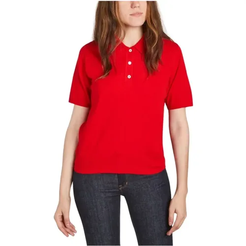 Manel cotton polo shirt , female, Sizes: S, XS - A.p.c. - Modalova