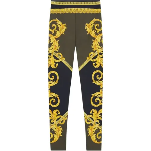 Grüne Hose La Coupe Des Dieux , Damen, Größe: 2XS - Versace - Modalova