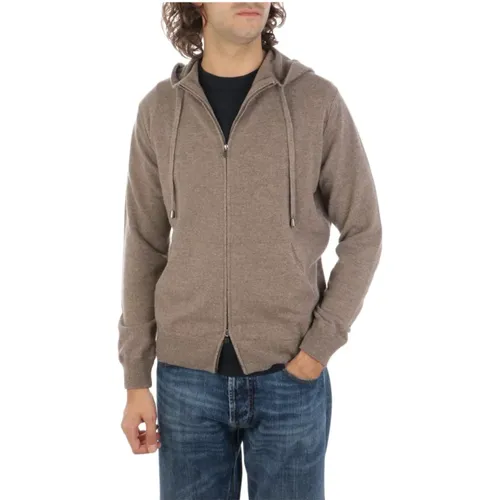 Stylish Fullzip Sweatshirt , male, Sizes: L - Filippo De Laurentiis - Modalova