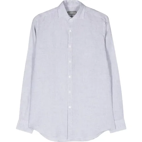 Linen Shirt Made in Italy , male, Sizes: XL, 2XL - Canali - Modalova