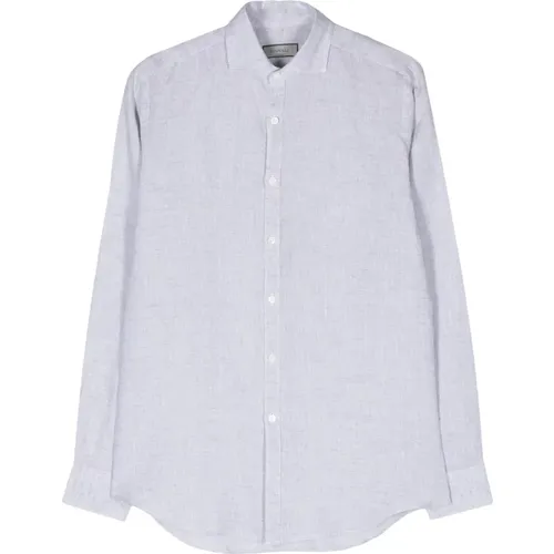 Linen Shirt Made in Italy , male, Sizes: XL, M, L, 2XL - Canali - Modalova