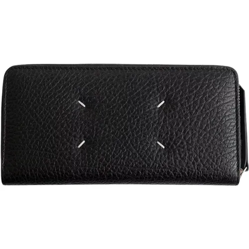 Zip-Around Continental Wallet , male, Sizes: ONE SIZE - Maison Margiela - Modalova