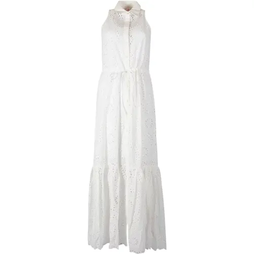 Broderie Anglaise Cotton Dress , female, Sizes: XS, M, S, L - MC2 Saint Barth - Modalova