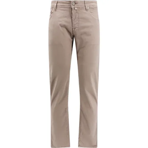 Trousers with Button Closure , male, Sizes: W34, W37, W31, W42, W44, W32 - Jacob Cohën - Modalova