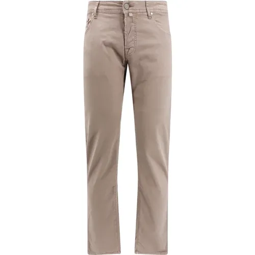 Trousers with Button Closure , male, Sizes: W42, W36, W38, W44 - Jacob Cohën - Modalova