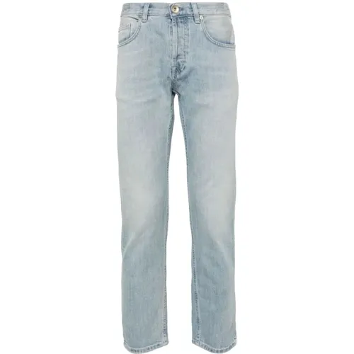 Stonewashed straight jeans , male, Sizes: W33 - Eleventy - Modalova