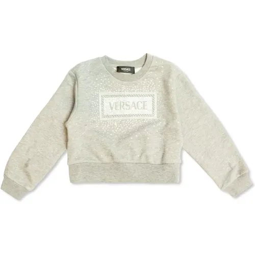 Sweatshirt mit Glasperlen Versace - Versace - Modalova