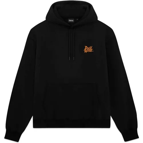 Schwarzer Hoodie mit Druck - Dolly Noire - Modalova