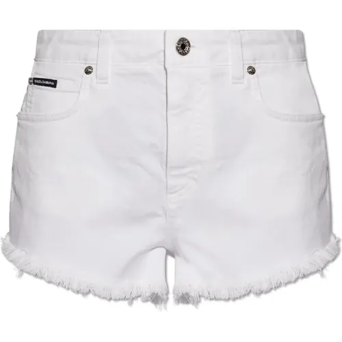 Denim shorts , Damen, Größe: S - Dolce & Gabbana - Modalova
