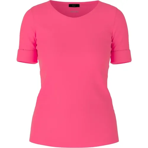 Baumwoll-T-Shirt mit 3/4-Ärmel , Damen, Größe: L - Marc Cain - Modalova