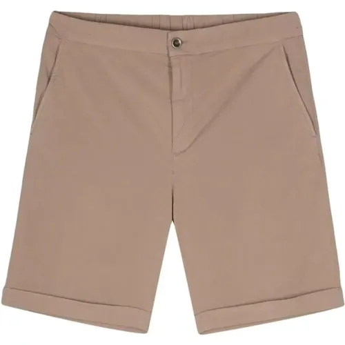 Hellbraune Bermuda-Shorts aus Baumwolle , Herren, Größe: L - PESERICO - Modalova
