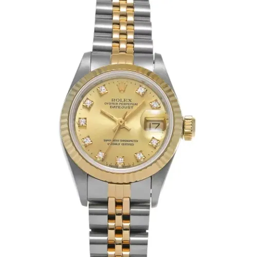 Pre-owned Gold watches , female, Sizes: ONE SIZE - Rolex Vintage - Modalova