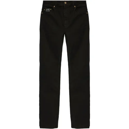 Cotton Blend Straight Leg Jeans , male, Sizes: W36 - Versace Jeans Couture - Modalova