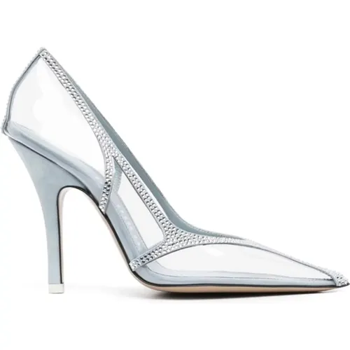 Venus Chrome 105mm Crystal Pumps , female, Sizes: 3 UK, 5 UK, 6 UK, 4 UK, 8 UK - The Attico - Modalova