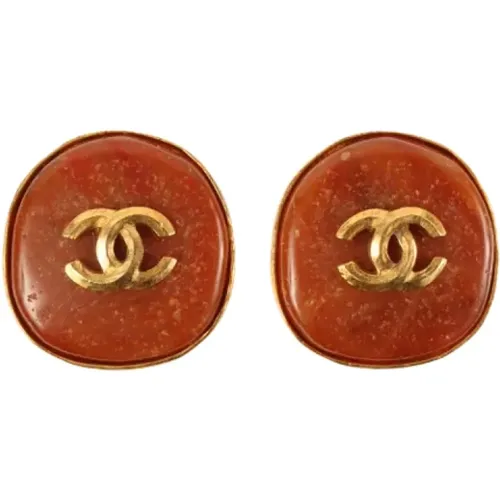 Pre-owned Yellow Gold earrings , female, Sizes: ONE SIZE - Chanel Vintage - Modalova