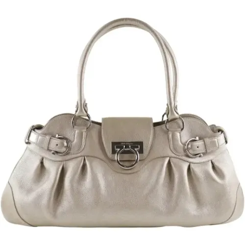 Pre-owned Leather shoulder-bags , female, Sizes: ONE SIZE - Salvatore Ferragamo Pre-owned - Modalova