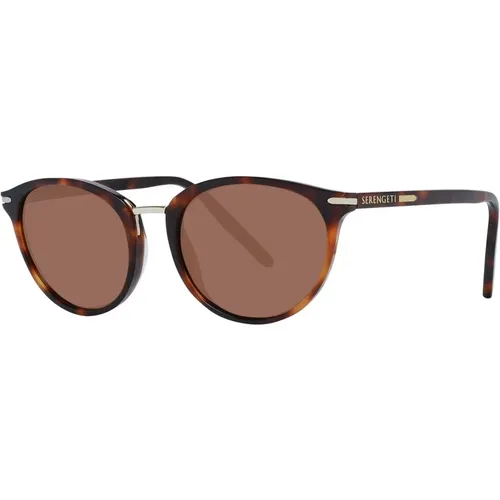 Braune Sonnenbrille für Damen , Damen, Größe: ONE Size - Serengeti - Modalova