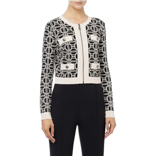 Kurzer Cardigan Pullover , Damen, Größe: L - Elisabetta Franchi - Modalova