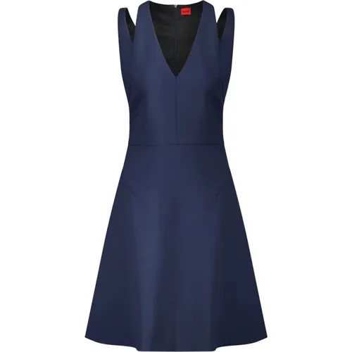 Sleeveless Dress Karnina with Cut Outs , female, Sizes: XL, XS, L, M, S - Hugo Boss - Modalova