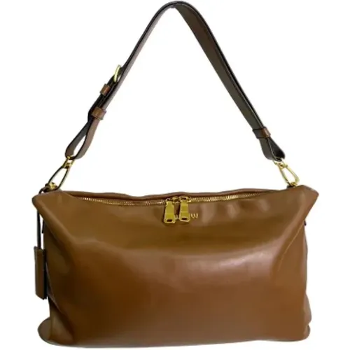 Pre-owned Leather handbags , female, Sizes: ONE SIZE - Miu Miu Pre-owned - Modalova