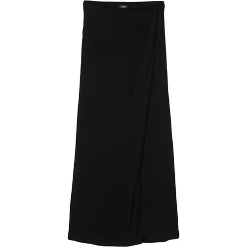 Wraparound Skirt with Pleat Detailing , female, Sizes: L, XS, S - pinko - Modalova