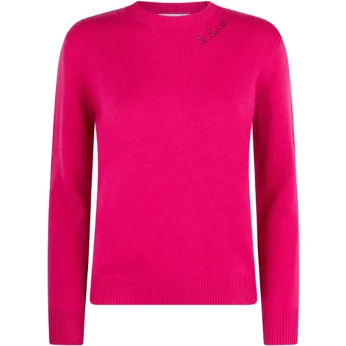 Fuchsia Sweaters - Newqueen00561E , female, Sizes: XS - MC2 Saint Barth - Modalova