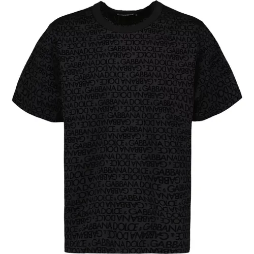 Monogram Logo Oversized T-shirt , Herren, Größe: XL - Dolce & Gabbana - Modalova