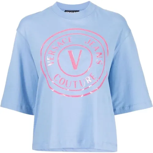 Graphic T-shirts and Polos , female, Sizes: S, 2XS, L, M, XS - Versace Jeans Couture - Modalova