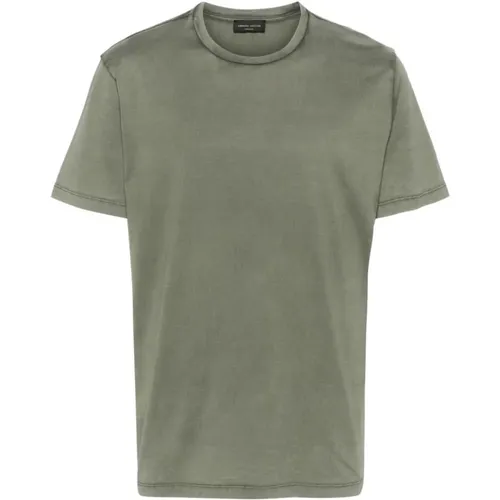 Sun Effect Crew Neck T-Shirts , male, Sizes: 3XL, S, M, L - Roberto Collina - Modalova