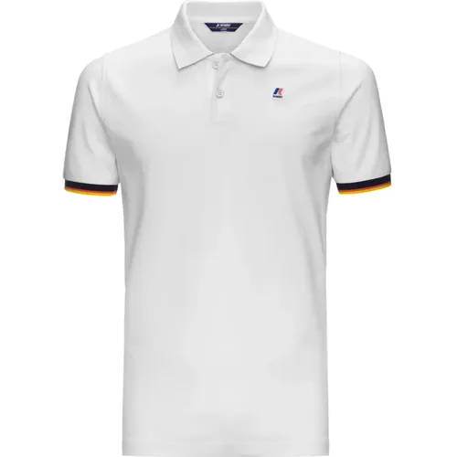 Kontrast Stretch Polo Top , Herren, Größe: S - K-way - Modalova