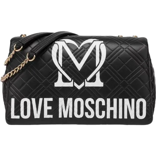 Schwarze synthetische Damen Umhängetasche - Moschino - Modalova