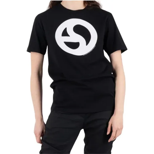 Logo Print T-Shirt , Damen, Größe: M - Acne Studios - Modalova