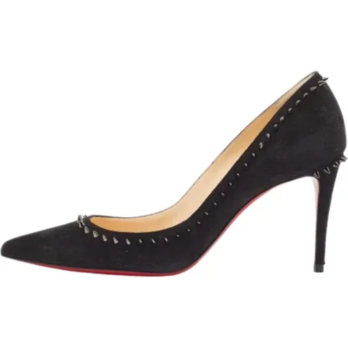 Pre-owned Suede heels , female, Sizes: 2 1/2 UK - Christian Louboutin Pre-owned - Modalova