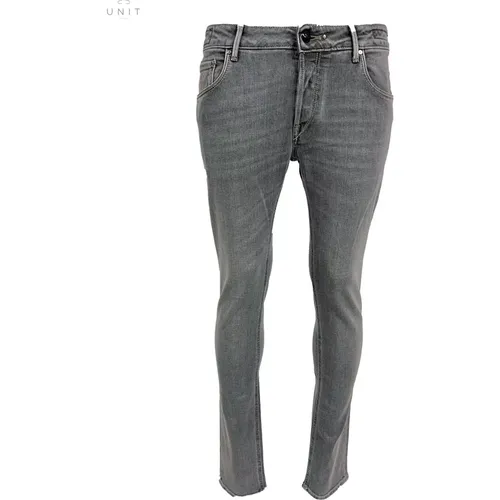 Orvieto Brown Label Graue Jeans , Herren, Größe: W37 - Hand Picked - Modalova
