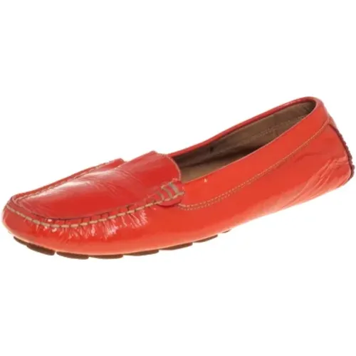 Pre-owned Leather flats , female, Sizes: 5 1/2 UK - Salvatore Ferragamo Pre-owned - Modalova