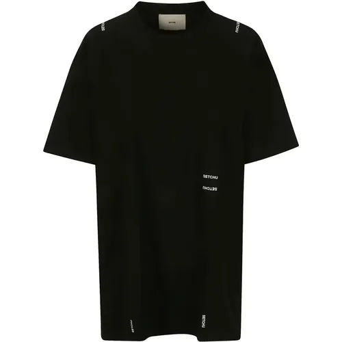 Burgling Short-Sleeved Cotton T-Shirt , Damen, Größe: 3XS - Setchu - Modalova