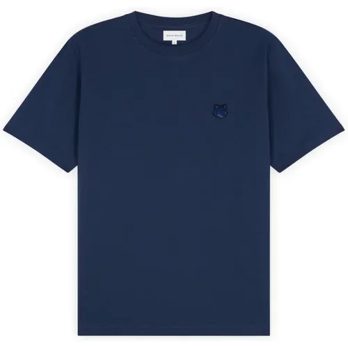 Bold Fox Emblem Tee Shirt , male, Sizes: L, S, M, XL - Maison Kitsuné - Modalova