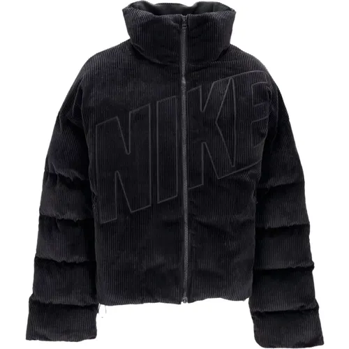 Samt Puffer Jacke Schwarz Nike - Nike - Modalova