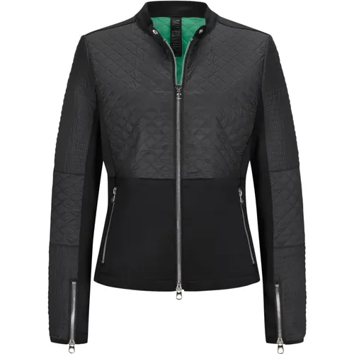 Sportliche Biker-Style Jacke , Damen, Größe: S - Milestone - Modalova