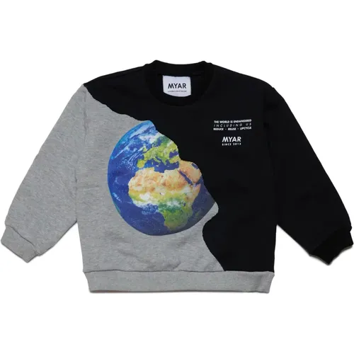 Crewneck Sweatshirt mit World Endangered Print - Myar - Modalova