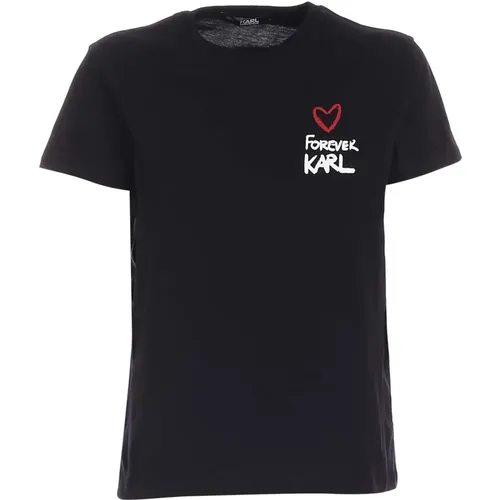 T-Shirts , female, Sizes: XS, S - Karl Lagerfeld - Modalova